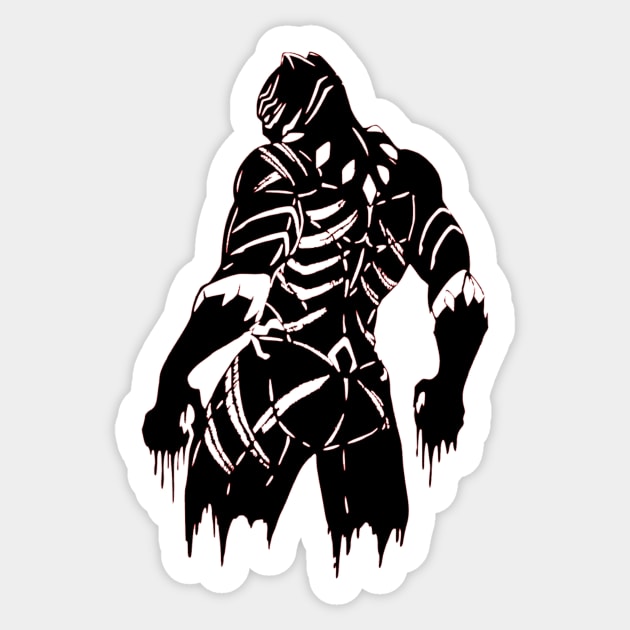 Black Panther Bright Sticker by OtakuPapercraft